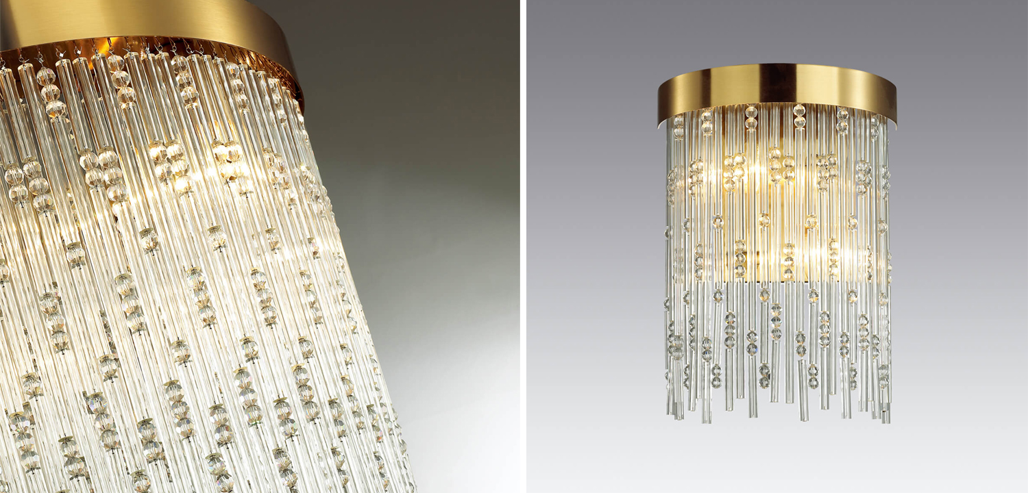 Бра Hailstorm Rain Kerri Wall lamp gold - фото