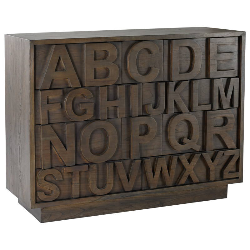        English Alphabet Chest of Drawers    | Loft Concept 