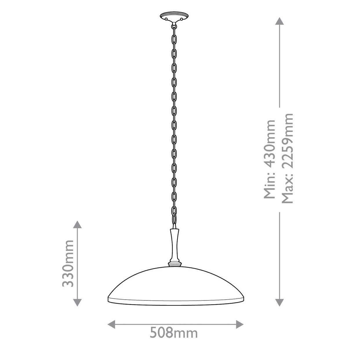 Подвесной светильник с широким куполообразным плафоном Kichler в Москве