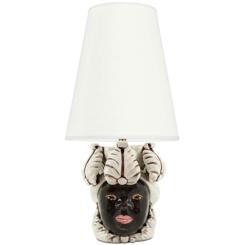   Table Lamp Moro Lady Small New Dark Brown White     | Loft Concept 
