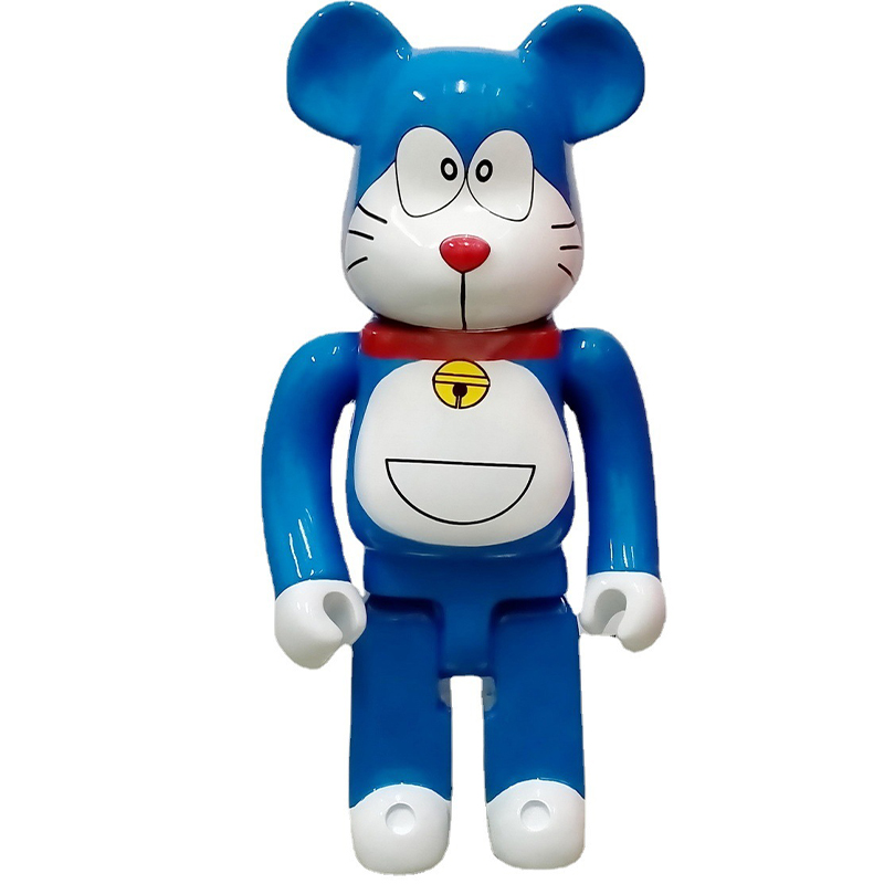 Статуэтка Bearbrick Doraemon Happy Синий Белый Красный в Москве | Loft Concept 