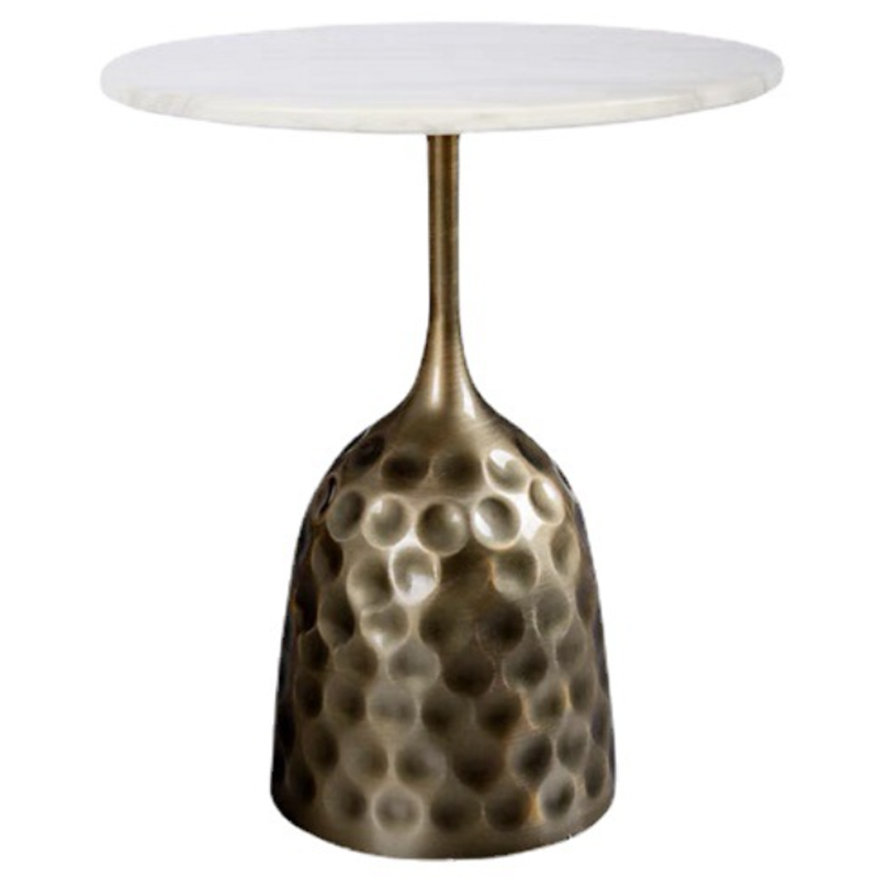   Cluster Surface Bronze White Stone Side Table      | Loft Concept 