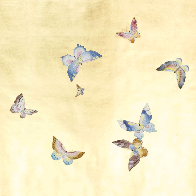    Butterflies Special Colourway on Deep Rich Gold gilded paper    | Loft Concept 