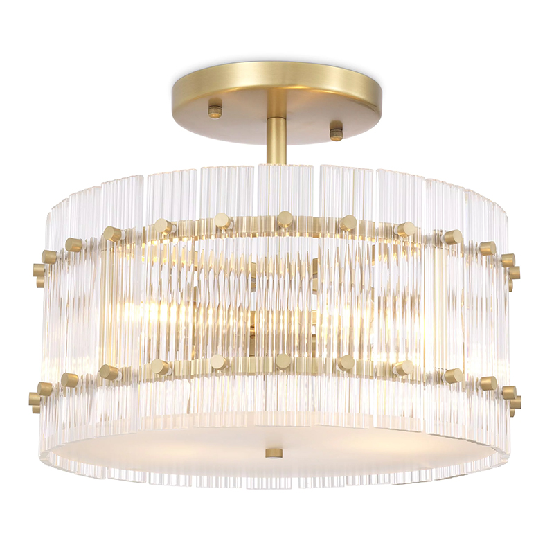   Eichholtz Ceiling Lamp Ruby Round Brass      | Loft Concept 