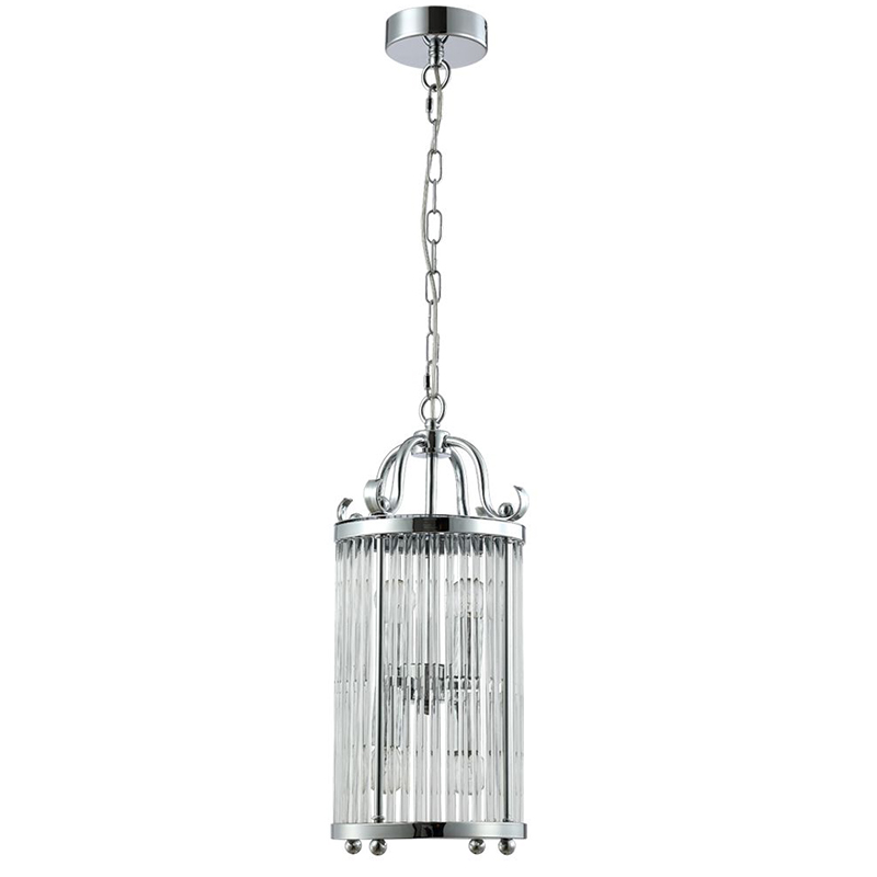 Подвесной светильник Gorden Chrome Hanging Lamp Прозрачное Стекло Хром в Москве | Loft Concept 