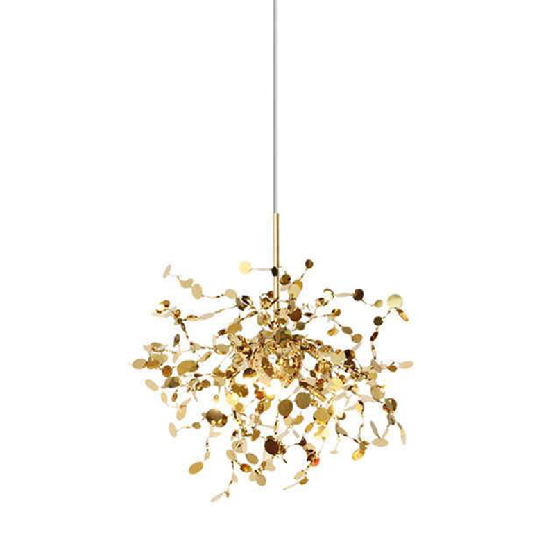  Terzani Argent Suspension Gold Pendant lamp 50    | Loft Concept 