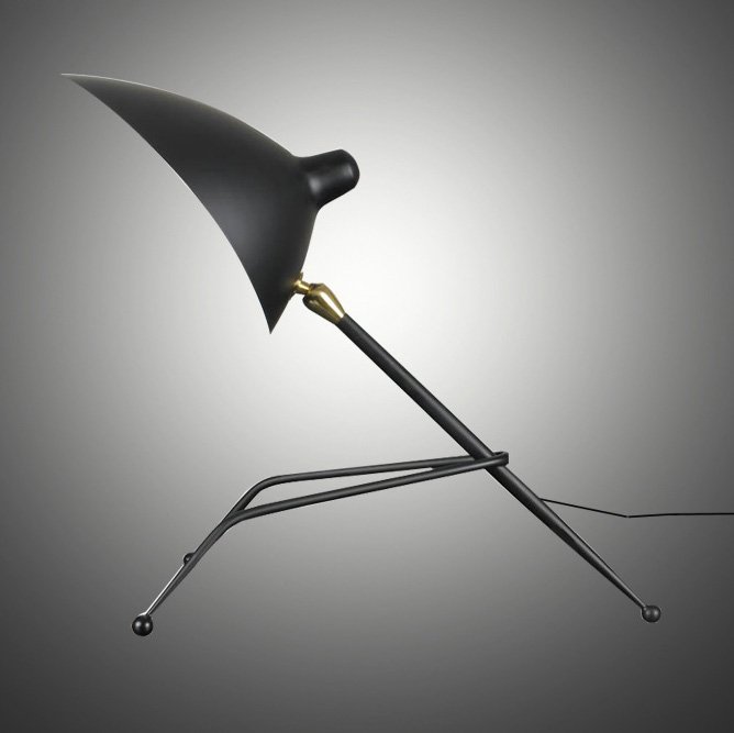   Serge Mouille Tripod Desk Lamp    | Loft Concept 