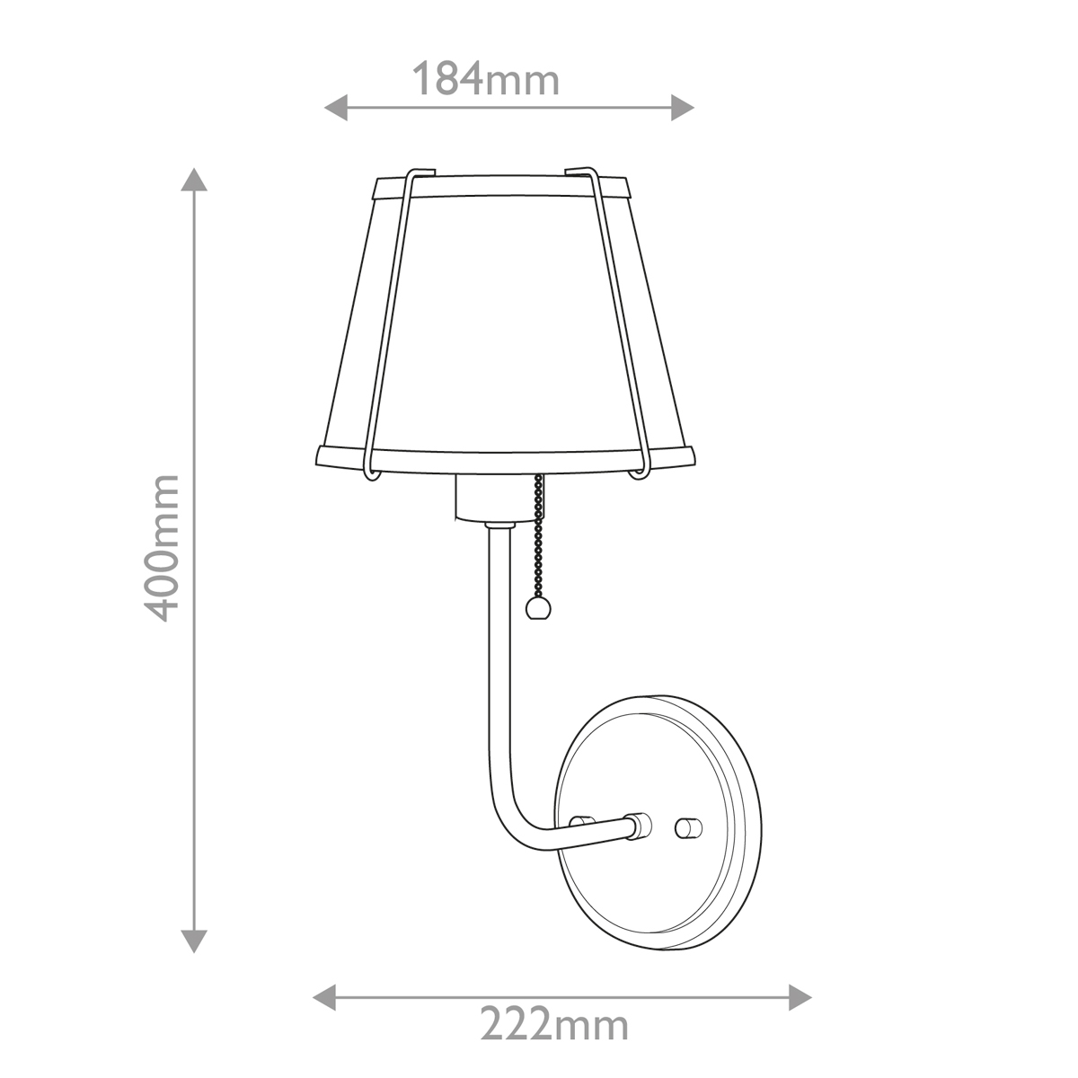 Бра с конусным плафоном и латунной фурнитурой с цепочкой для включения Hinkley в Москве