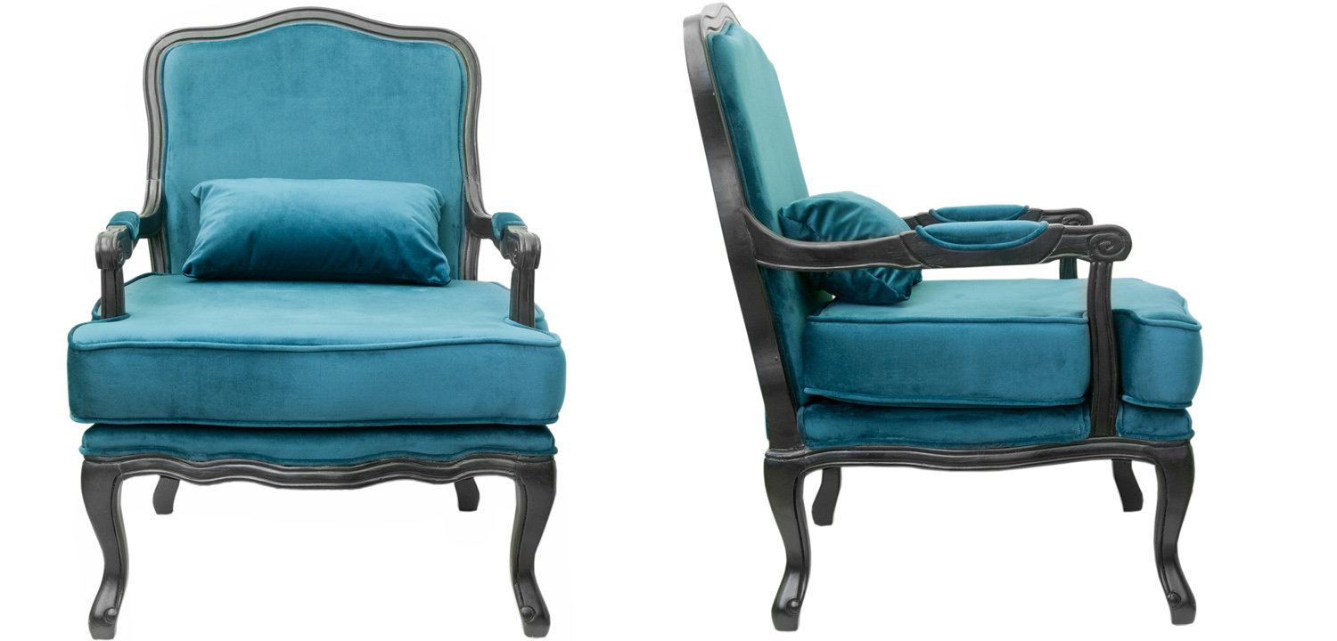 Кресло Harold Chair blue - фото
