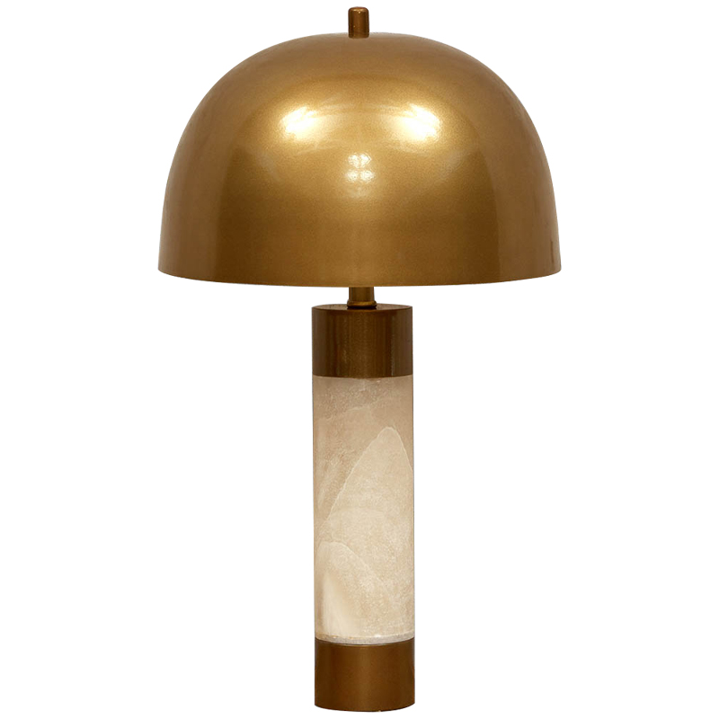 

Настольная лампа с металлическим абажуром Gabriela Brass Table Lamp