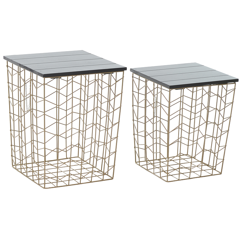     Wire Basket Side Table     | Loft Concept 