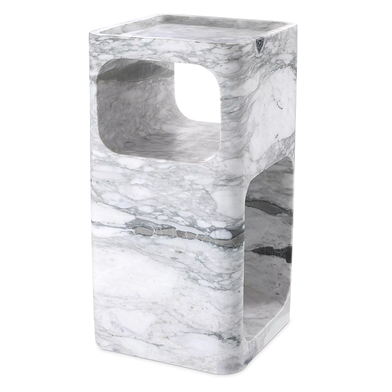   Eichholtz Side Table Adler Marble   Bianco   | Loft Concept 