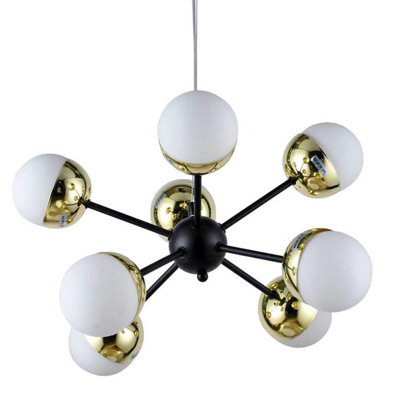  Sputnik White and Gold Globe Chandelier 8      | Loft Concept 
