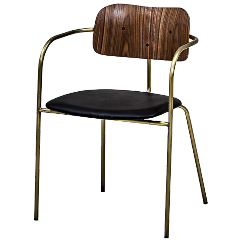 Стул Pilar Loft Stool black Черный Коричневый Бронза в Москве | Loft Concept 