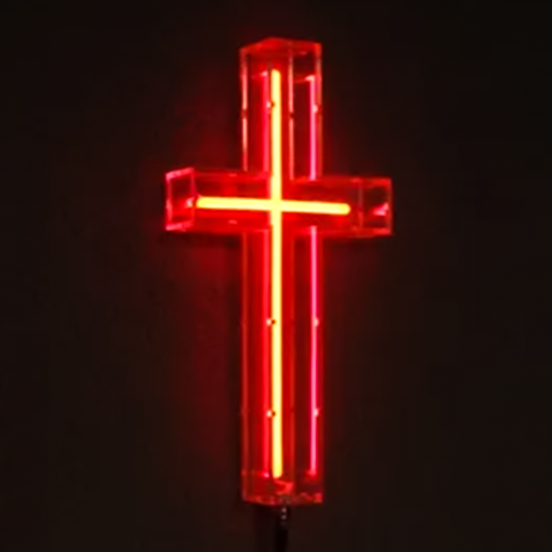 Неоновая настенная лампа Red Cross Neon Wall Lamp
