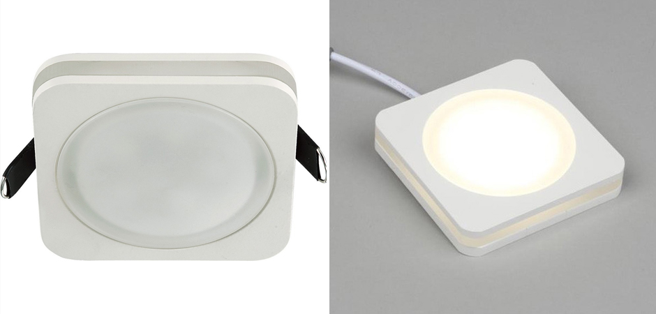 Белый квадратный спот Embedded Light Белый квадратный спот Embedded Light - Loft-Concept