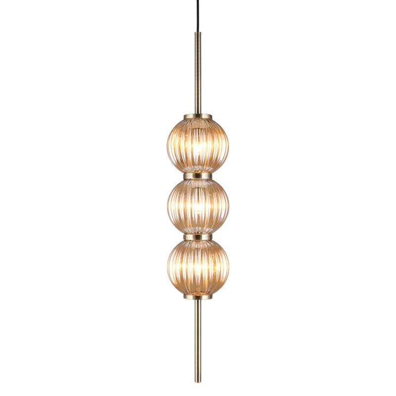 

Подвесной светильник Shell Beads с янтарным стеклом