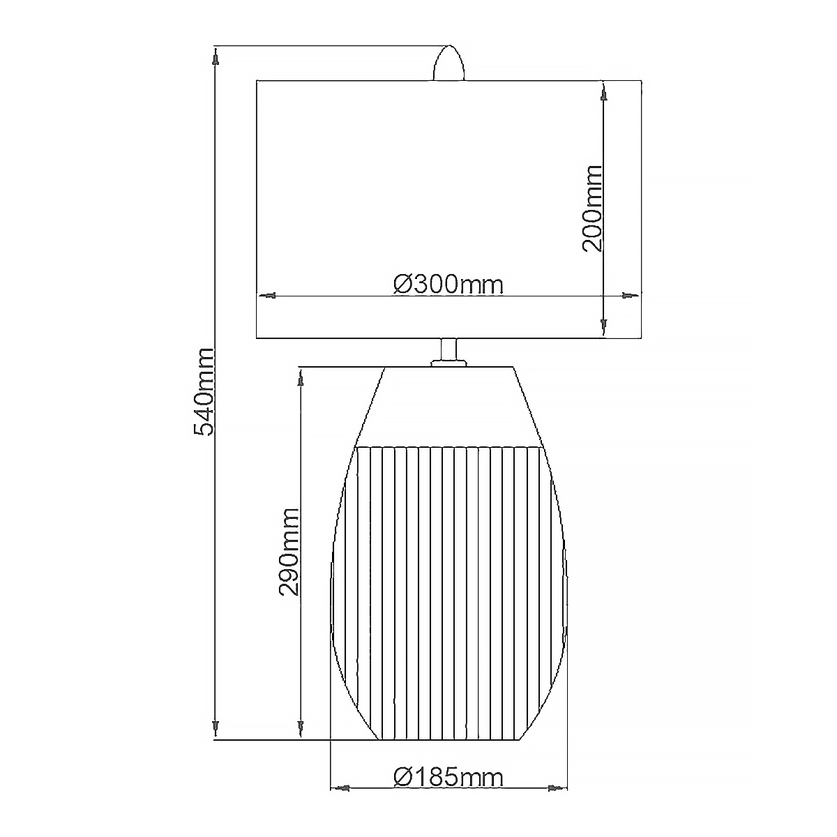 Настольная лампа с белым цилиндрическим абажуром и серебристым овальным основанием Quintiesse в Москве