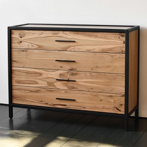 Комод в стиле лофт Irvine Industrial Metal Rust Chest of Drawers