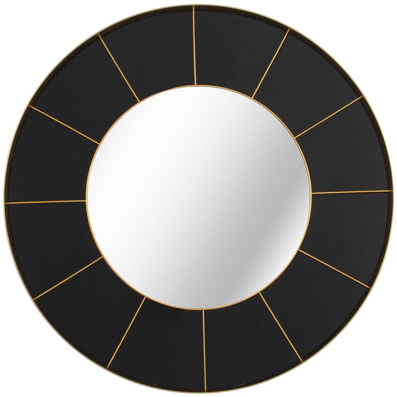  Sectors Circle Mirror black    | Loft Concept 