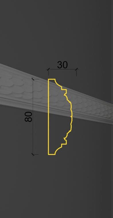 Молдинг с орнаментом MO-09 в Москве