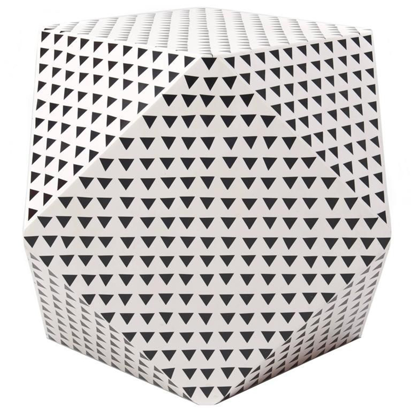 Triangular Black and White Geometric side table -   | Loft Concept 