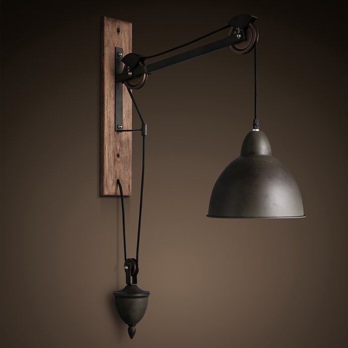   Steampank Rust Iron Wall Lamp    | Loft Concept 