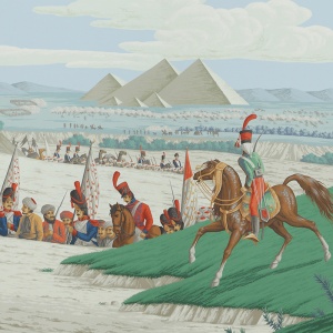 Обои ручная роспись Napoleon's Campaign in Egypt Byzantine on scenic paper