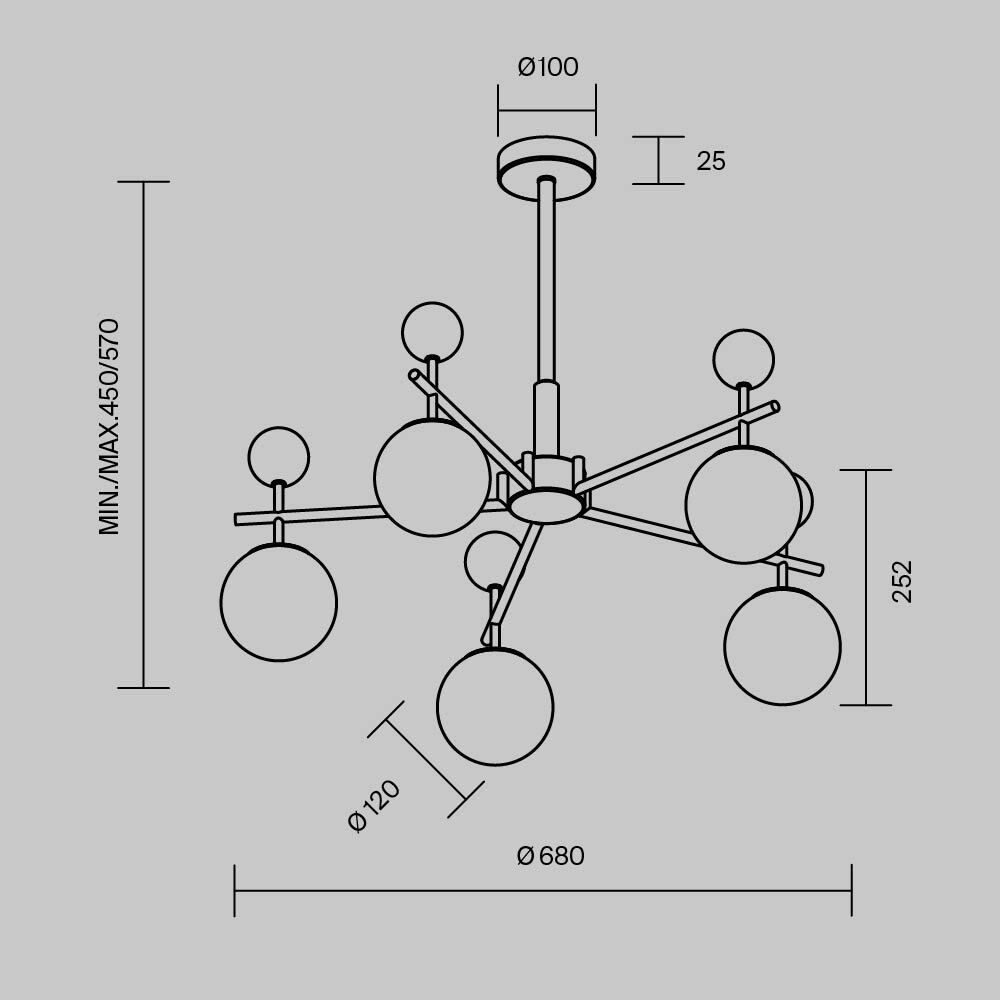 Люстра подвесная Museo G9 в Москве