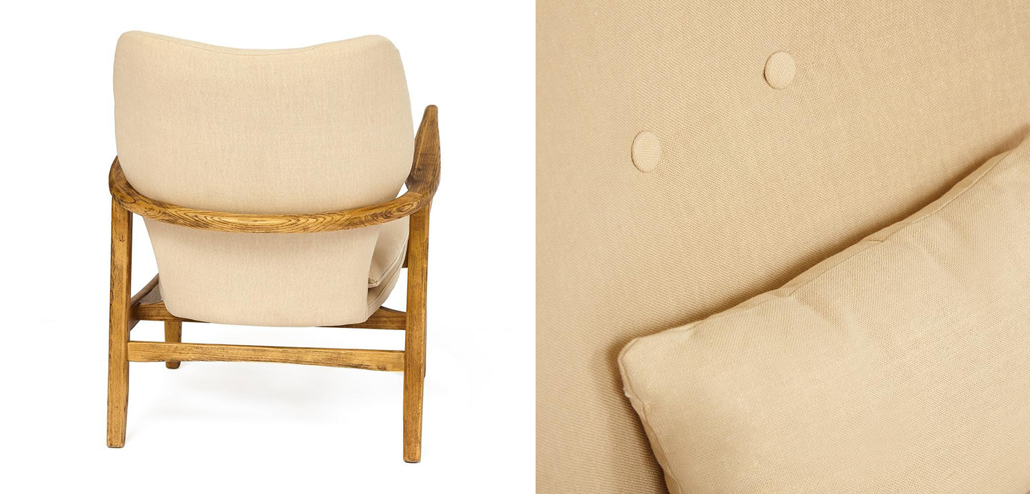 Кресло Makeshift armchair beige - фото
