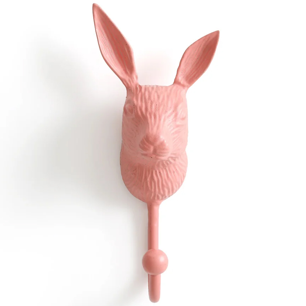

Настенный крючок в виде зайца Hare Wall Hook Pink