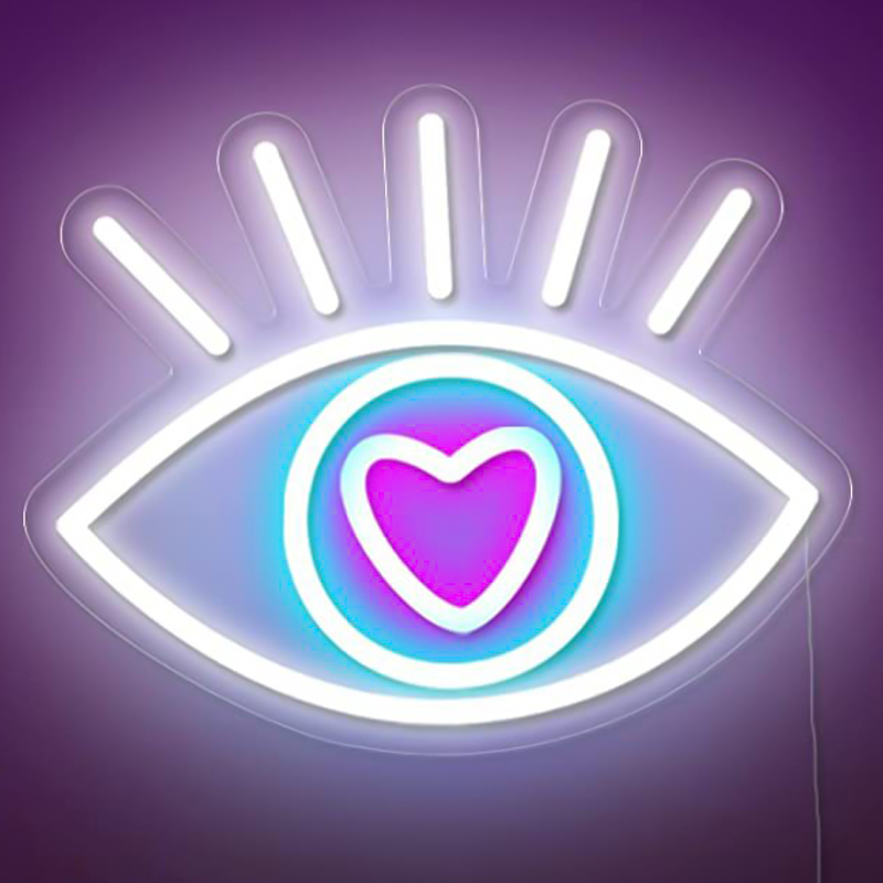    Lucky Eye Neon Wall Lamp  ̆     | Loft Concept 