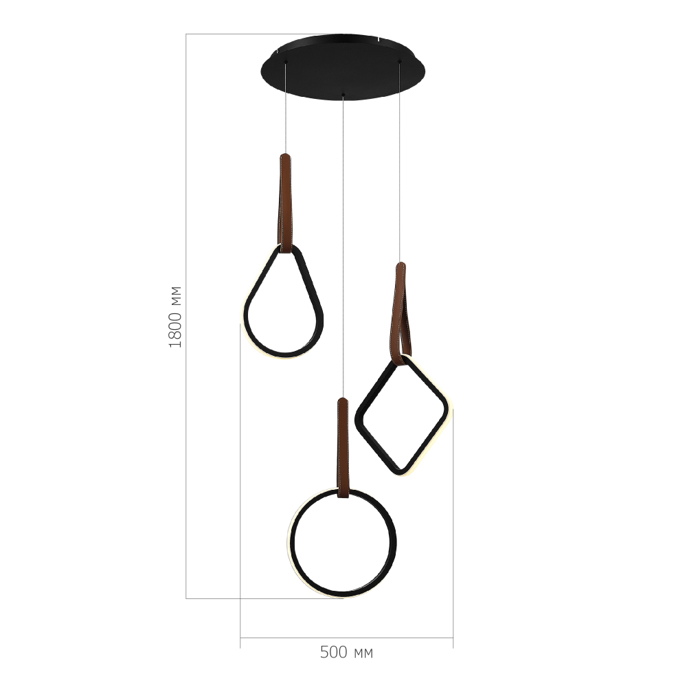 Подвесной светильник с геометрическими источниками света Geometric Architecture of Light в Москве