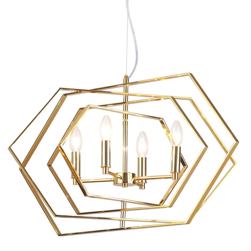  Damaris Chandelier gold     | Loft Concept 