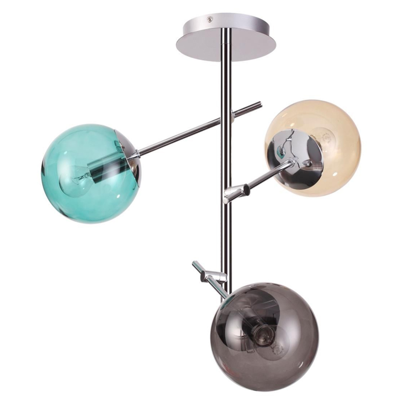  Bolle hanging 3 lamp Multi Color    (Amber)  (Gray)   | Loft Concept 
