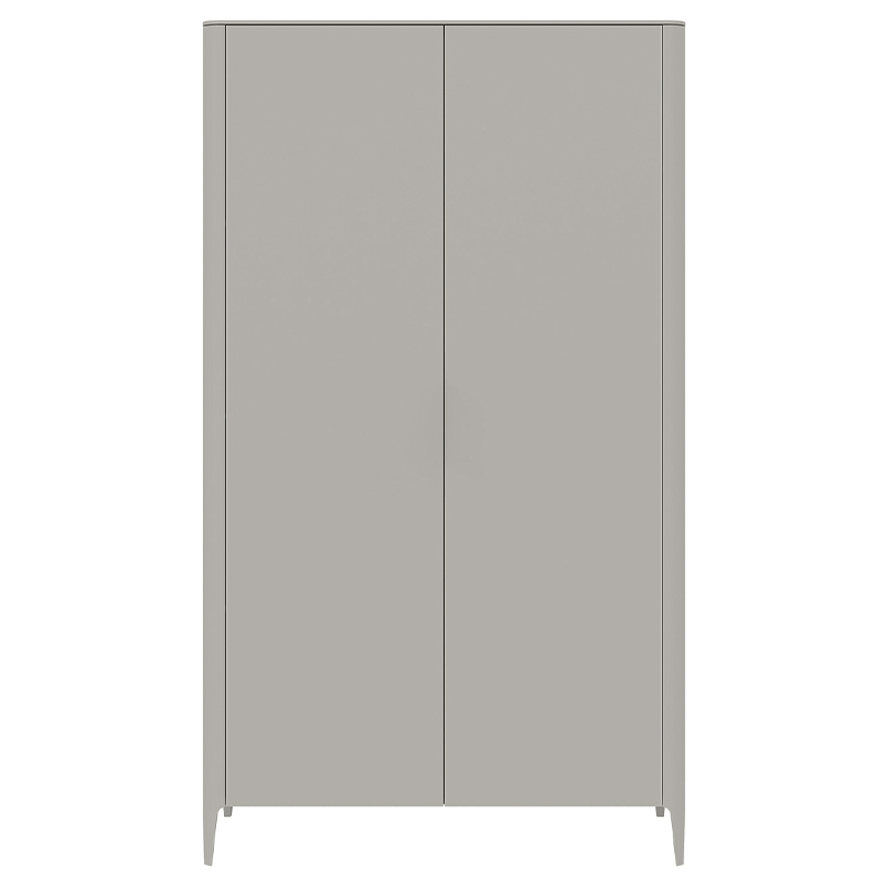 Шкаф двухстворчатый серо-бежевый Type Бежево-серый в Москве | Loft Concept 