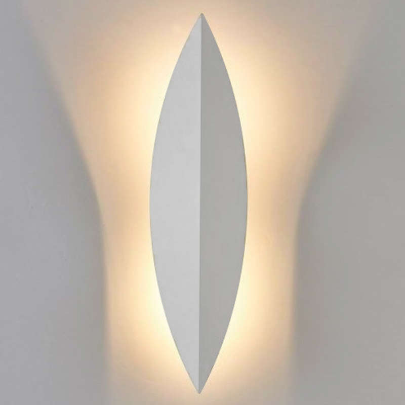 Art Deco Leaf Wall Lamp White    | Loft Concept 