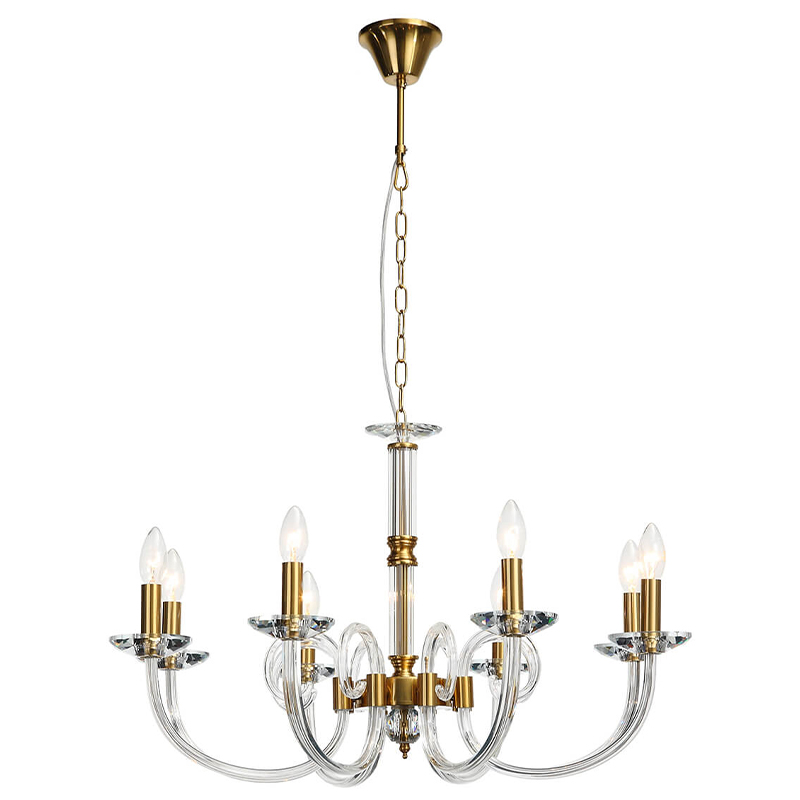  Twisted Glass Candles Chandelier      | Loft Concept 