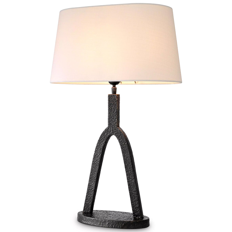 Настольная лампа Eichholtz Table lamp Coosa Темная бронза Белый в Москве | Loft Concept 