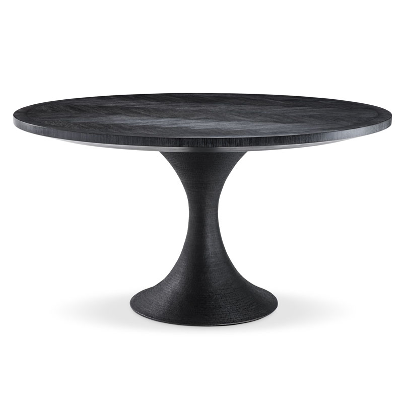   Eichholtz DINING TABLE MELCHIOR ROUND black    | Loft Concept 