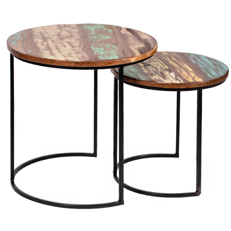    Antique Wood Side Table      | Loft Concept 