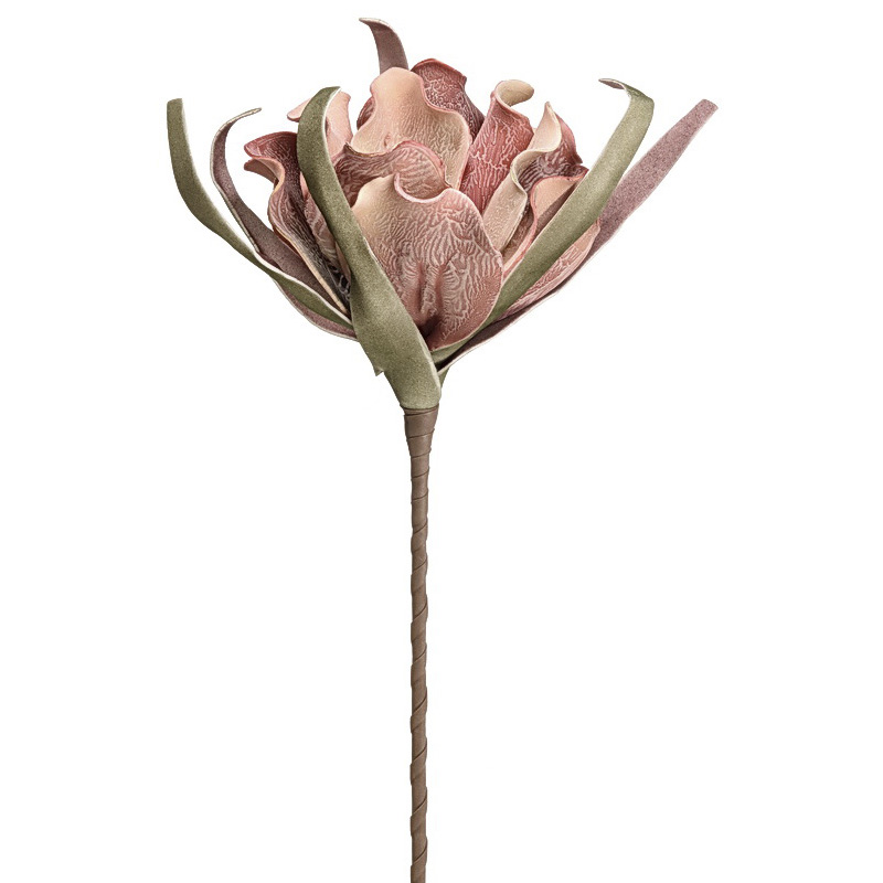 

Декоративный искусственный цветок Пион пудровый