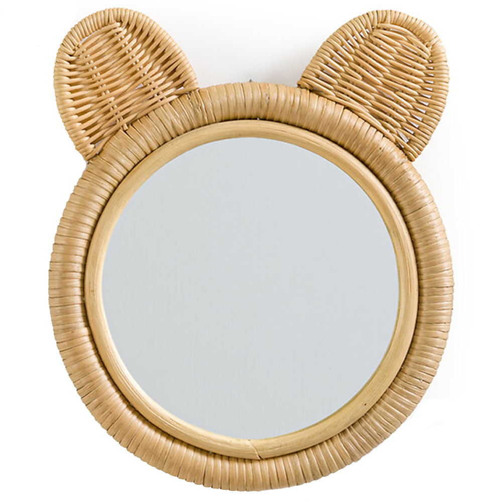 

Зеркало из ротанга в форме головы медведя Wicrer Furniture