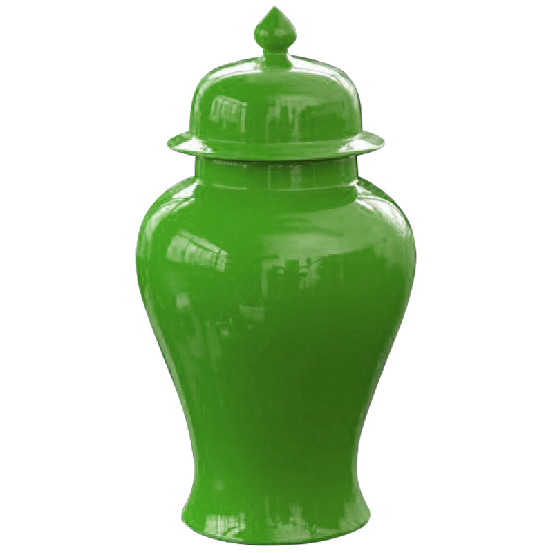 

Китайская чайная ваза с крышкой Насыщенный Зеленый цвет