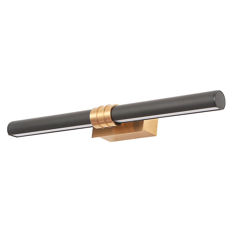 Бра с черным матовым корпусом и золотистым креплением Trumpet tube Латунь Белый Черный Бра с черным матовым корпусом и золотистым креплением Trumpet tube Латунь Белый Черный в Москве | Loft Concept