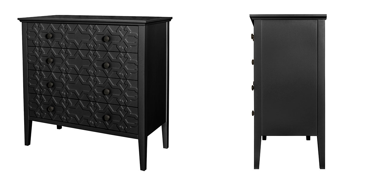 Комод Markus (чёрный) - фото №1