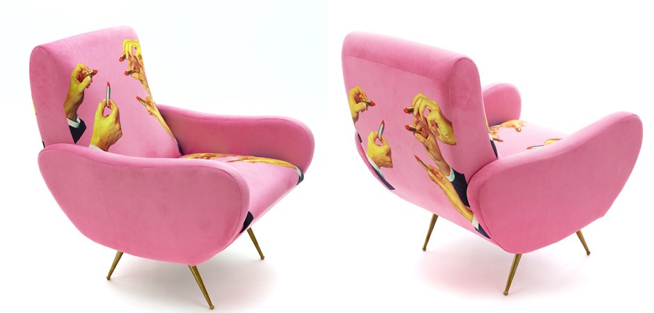 Кресло Seletti Armchair Lipsticks Pink - фото