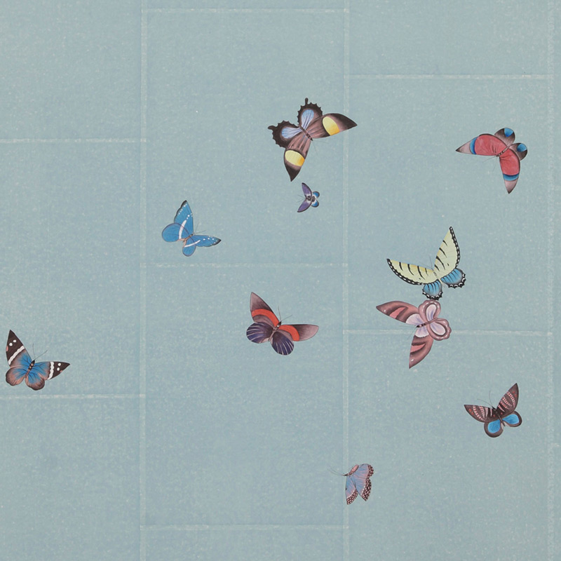    Butterflies Icarus on Azure India tea paper    | Loft Concept 