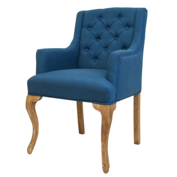  French chairs Provence Amelia Blue ArmChair ̆ ̆    | Loft Concept 