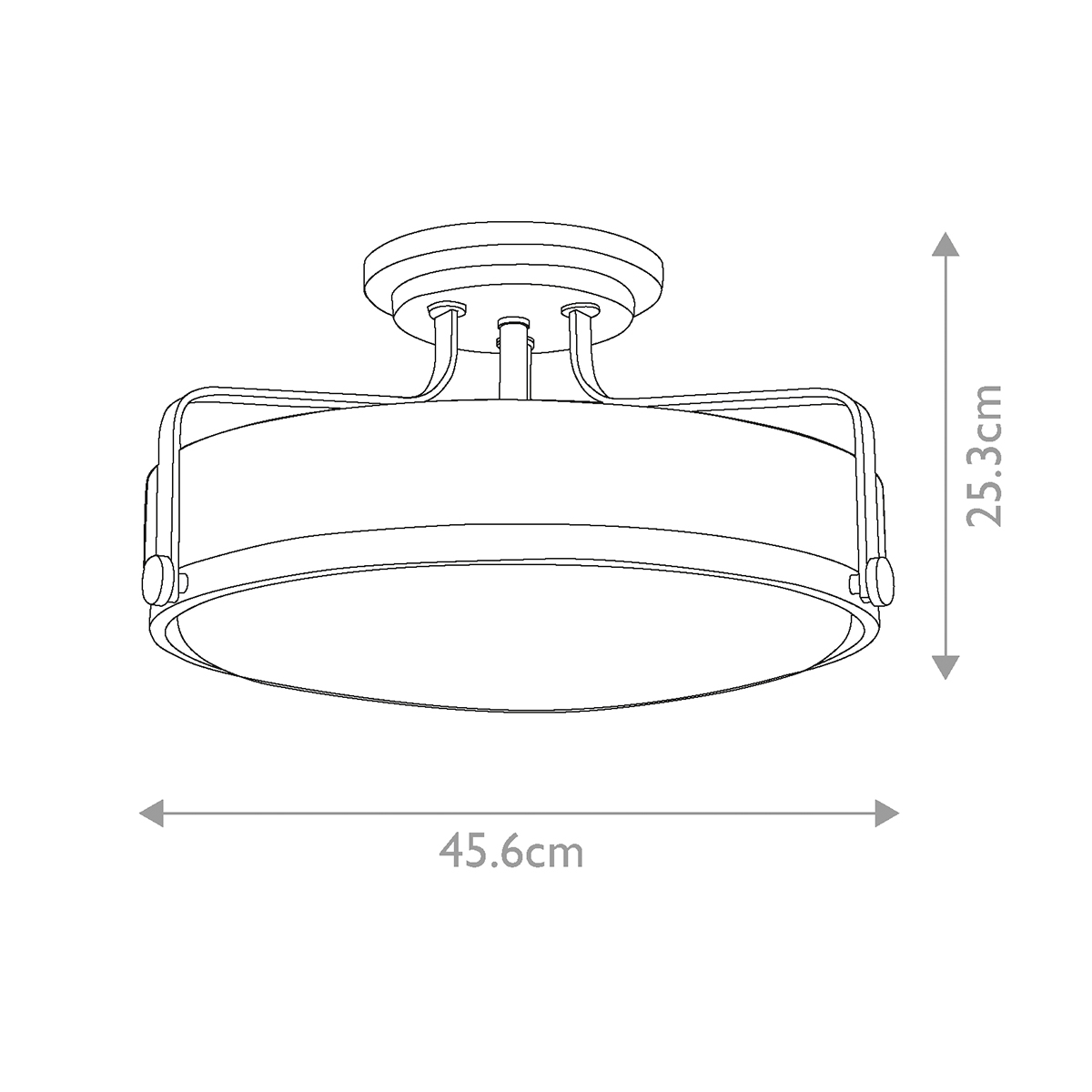 Потолочный светильник с круглым матовым белым плафоном Hinkley в Москве